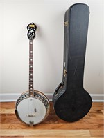 Remo weatherking Banjo in Original Hard Case