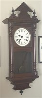 Sessions Key Wind Wall Clock Made in USA 40” x