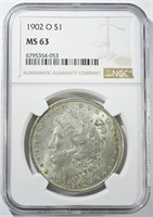 1902-O MORGAN DOLLAR NGC MS-63