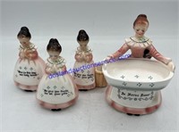 Vintage Enesco Prayer Ladies Kitchen Ceramic