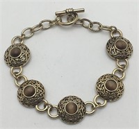 Victorian Gold Filled Bracelet W Stones