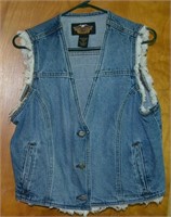 Harley-Davidson Women's Denim Vest Size XL