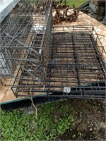 Lot of 2. Live capture trap. 24"x8"x8". Metal cage