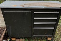 Metal tool cabinet w/ misc. tools (Angle grinders