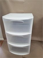Large Sterilite 3 Drawer Container 22x19x36in