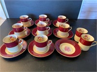 England demitasse cups and saucers