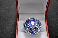 12ct sapphire estate ring