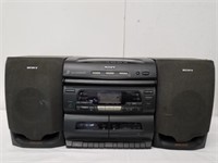 Sony 3 CD changer stereo with cassette player and