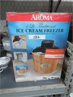 AROMA 4QT ICE CREAM FREEZER NEW