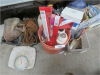 HOME DEPOT BUCKET WITH CONTENTS
