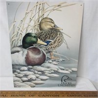 Duck Unlimited tin sign