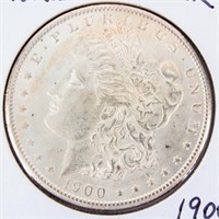 Coin 1900 P Morgan Silver Dollar Almost Unc.