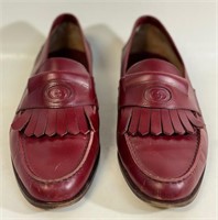 AUTHENTIC GUCCI MEN'S RED LEATHER LOAFERS
