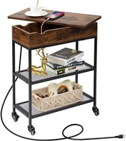 $90  Hadulcet End Table with Charging Station
