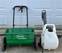 SEEDER & BATTERY OPERATED SPRAYER