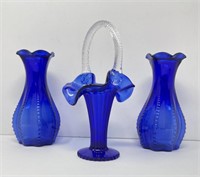 Cobalt Blue Vases