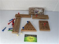 Wooden Board Peg Games