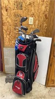 Wilson golf bag , clubs & irons : USA ToUR