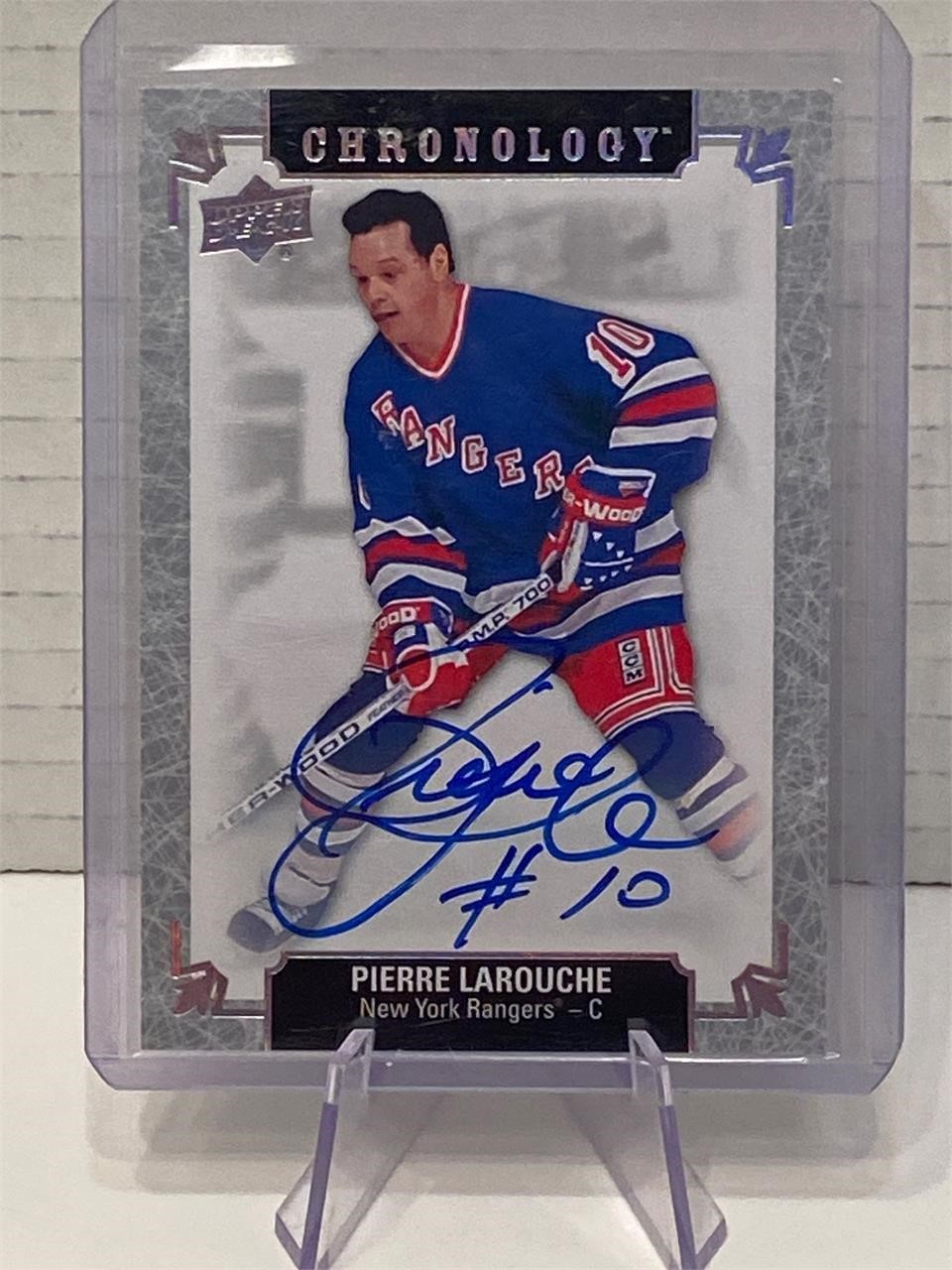 Pierre Larouche Autograph Card