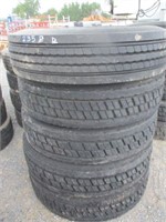 (5)Bridgestone 11R24.5 Tires