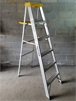 Werner 6' Aluminum Step Ladder 225lb Rating