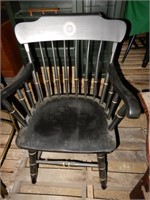 "Rotary International" Stenciled Arm Chair