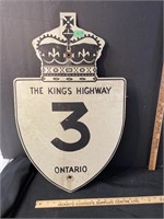 The King’s Highway sign-18 x29” tall