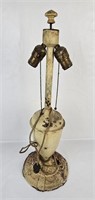 Antique Ornate Metal Lamp