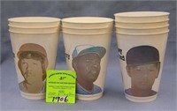 Vintage baseball all star slurpee cups