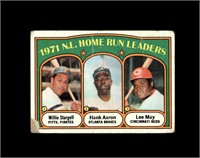 1972 Topps #89 NL Home Run Leaders VG to VG-EX+