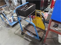 Trolley with metal band strapping