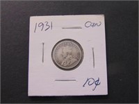 1931 Canadian 10 Cent Coin