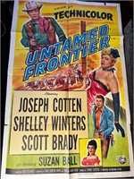 27 x 41” Vintage Untamed Frontier Movie Poster
