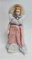 Southern Belle Porcelain Doll with Stand AVON