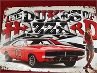 Dukes of Hazzard Metal Sign 12x8