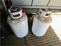 2- 6 Gallon propane tanks