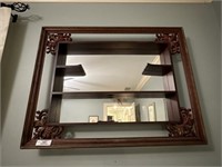Vintage Mirrored Wall Shelf