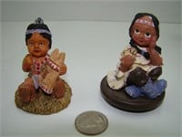 Lot of Native American/Indian Figurines and Doll