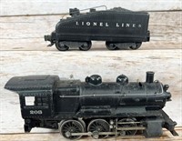 Lionel 203 0-6-0 steam with 2203T tender, O