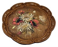 German Hand Painted Wooden Tray