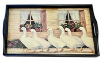 Wooden Tray w/ Geese