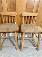 matching pair kids bar stools-old