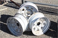 Set of (4) 15x7 Trailer Wheels