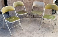 (4) Samsonite Vintage Folding Chairs