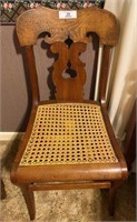 Cane Bottom Wood Chair