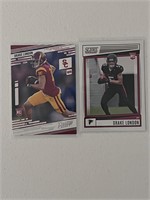 Drake London Prestige and Score Rookie Cards