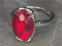 925 stamped gemstone ring size 8.75