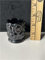 LE Smith Black Amethyst Glass Toothpick Holder