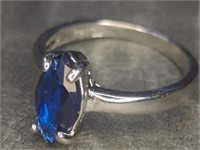 925 stamped gemstone ring size 8
