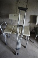 CRUTCHES & STOOL